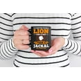 thumbnail image 2 of It's Better to Be a Lion, Quotes About Being Strong, Black 11oz Ceramic Mug, 2 of 5