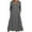 Gray, variant on Womens Casual Dresses Solid Color Maxi Dress Lapel Collar Button 3/4 Sleeve Dress
