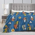 thumbnail image 4 of Kll Fleece Blanket Plush Throw Blanket Construction Vehicles,Soft Fuzzy Cozy Flannel Blanket For Couch Sofa Bed.(40"X30"), 4 of 9