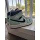 thumbnail image 4 of Ni - ke Ni - ke Air Jordan 1 Mid Aqua Black Womens Size 7.5 Shoes Teal Tint NEW, 4 of 5