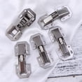 thumbnail image 1 of RUNROTOO 5 PCS Silver Kitchen Cabinet Hinge Concealed Hydraulic Buffering for Furniture, 1 of 8