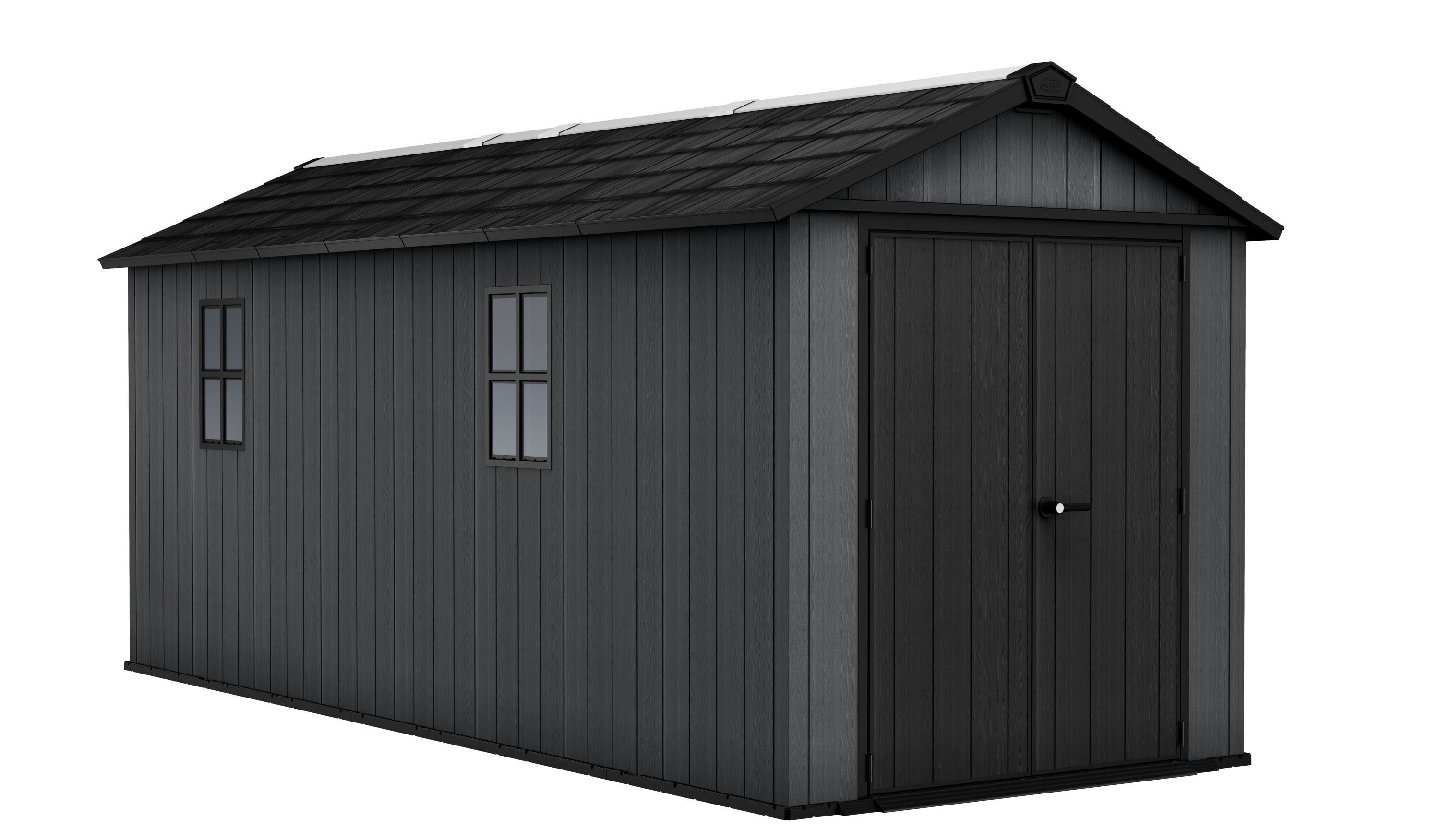 Keter Newton Plus 7.5x17 ft. Durable Resin Outdoor Storage Shed
