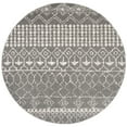 thumbnail image 4 of SAFAVIEH Tulum Coriander Moroccan Geometric Area Rug, Grey/Ivory, 6'7" x 6'7" Round, 4 of 11