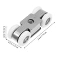 thumbnail image 4 of MasteelfCA 1 Set Track Roller Door Track Door Accessories Sliding 4 WheelsTrack Roller, 4 of 8