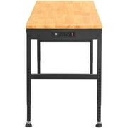 VEVOR Adjustable Height Workbench 48L x 20W Work Bench Table w/ Power Outlets