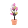 thumbnail image 1 of Easter Egg Decoration Tree Easter Egg Bonsai Artificial Easter Decoration Easter Simulation Eggs Potted Cartoon Printed Eggs Easter Desktop Decoration Ornaments, 1 of 9