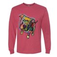 thumbnail image 3 of Dean Russo Some Angels Dog Lover Mens Long Sleeve Shirt, Vintage Heather Red, XX-Large, 3 of 6