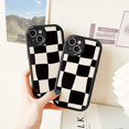 thumbnail image 2 of Black Plaid Mobile Phone Case Silicone Soft Case Suitable For Samsung A03s A13 A20 A30 A21S A22 M22 A23 A32 A33 A50 A50S A30S A51 A52 A52s A53 A31 A71 A72 A73 S20 FE S21 S22 Plus S23 Ultra S23+, 2 of 4