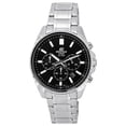 thumbnail image 1 of Casio Edifice Chronographe Standard Acier Inoxydable Cadran Noir Quartz EFV-650D-1A 100 m Montre pour Homme, 1 of 4
