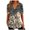 Khaki, variant on Buigttklop Tunic Tops for Women Plus Size Short Sleeve,Women'S Printed Casual Round Neck Solid Color Button Tops Blouse