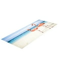 thumbnail image 2 of Beach Runner Rugs for Hallway Flamingos and Ocean Bathroom Mats Washable Carpets, 31.5" x 47.24", 2 of 5