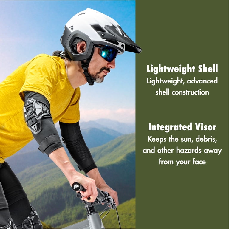 Ozark Trail Adult 3/4-Shell Bike Helmet, White, Ages 14+, Size L Ozark Trail Adult 3/4-Shell Bike Helmet, White, Ages 14+, Size L