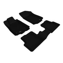 3D MAXpider L1CH02901509 Complete Set Custom Fit All-Weather Floor Mat for Select Chevrolet Sonic Models - Kagu Rubber (Black)