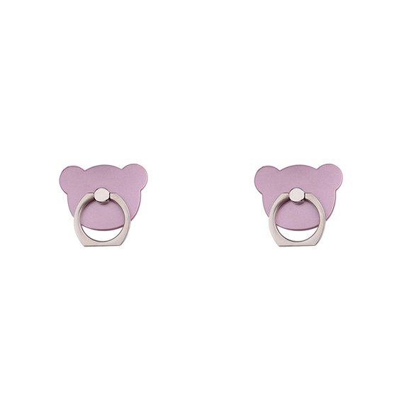 Sidaley Soporte para anillo de dedo, soporte giratorio con forma de oso para teléfono móvil, soporte para coche, almohadilla adhesiva Type1 NO1