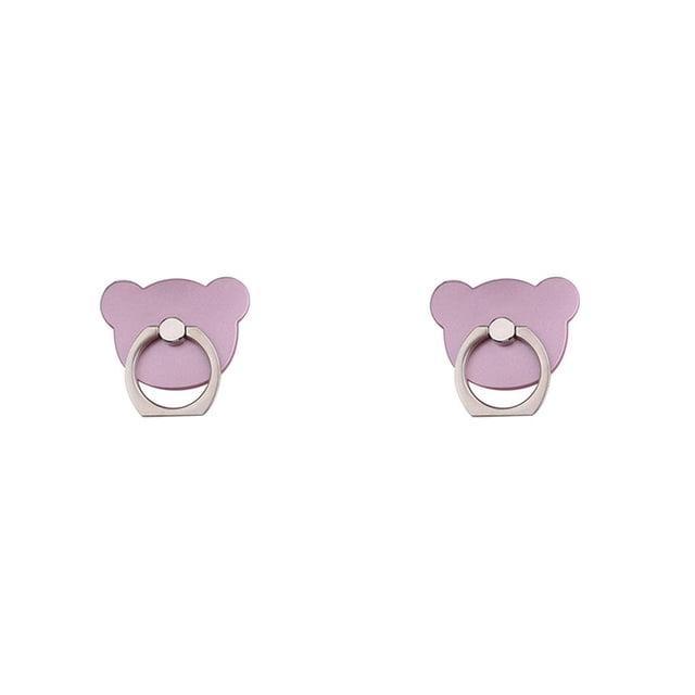 Sidaley Soporte para anillo de dedo, soporte giratorio con forma de oso para teléfono móvil, soporte para coche, almohadilla adhesiva Type1 NO1