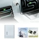 thumbnail image 1 of Cargador de pared retráctil Módulo de carga rápida de 80 W con puertos USB C y USB para teléfonos inteligentes y ordenadores portátiles (blanco), 1 of 8