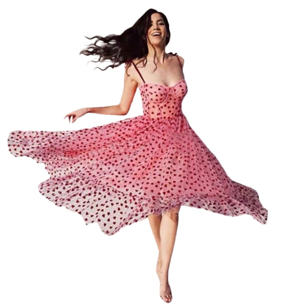 Aimik Womens Pink Love Suspender Dress Princess Moldova | Ubuy