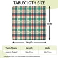 thumbnail image 2 of Multi Color Checkerboard Checkered Pattern Square Fitted Tablecloth with Elastic Edge,Square Table Cover,Washable Elastic Table Cover for Home Kitchen Party Decor 36"x36", 2 of 6