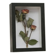 1 Pack 5 x 7 Inches Shadow Box Frame, Small Wood Frame Memory Display Cases,1.2in Depth Picture Frame Case for Dried Flowers, DIY Craft, Memorabilia, Medals and Photos, White