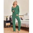 thumbnail image 3 of Ekouaer Womens Pajama Sets 2025 Fall Lounge Sweater Set Cute Fuzzy Fleece 2 Piece Long Sleeve Cozy Winter Pj Sweater Outfits, 3 of 6
