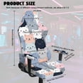 thumbnail image 2 of SCRAWLGOD Cats Print Set of 4 Gaming Chair Covers Cat Scratch Proof Rotating Gaming Chair Protector with Armrest Slipcovers Office Desk Chair Cover, 2 of 7