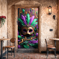 thumbnail image 5 of LUUFILx Mardi Gras Celebration Backdrop Mask Balloons Party Decorations Event Banners Festive Background Carnival Photography Props, 5 of 8