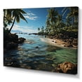 thumbnail image 2 of Designart "Seashore Tropical Haven" Nautical & Beach Wall Art Living Room, 2 of 5