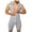 Gray, variant on Men Jumpsuits One Piece Shorts Sleeveless Hooded Romper Tracksuit Zipper Drawstring Waist Slim Fit Onesie Bodysuit
