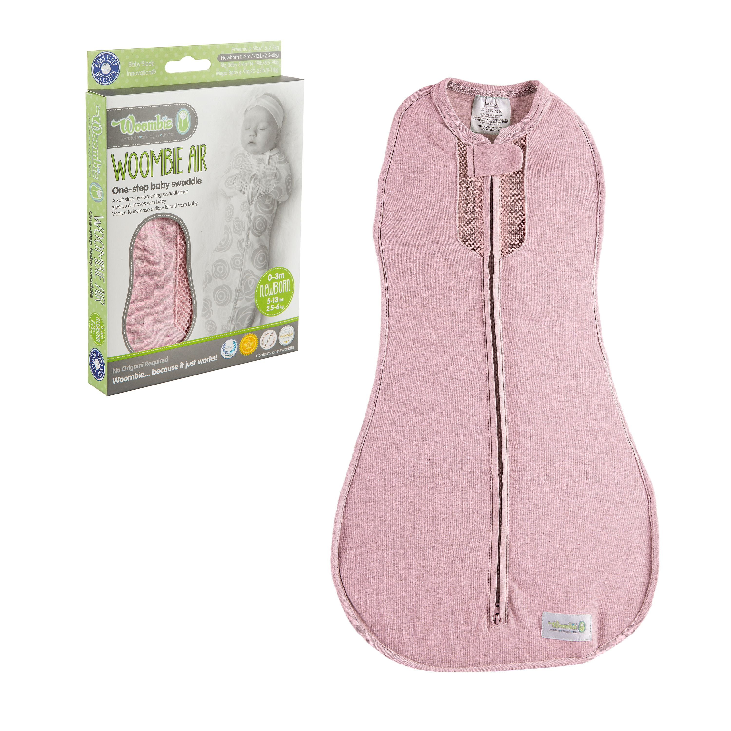 woombie air baby swaddle
