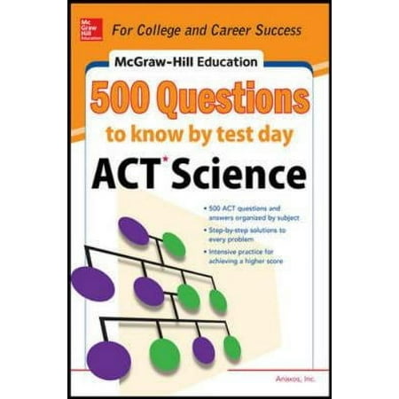 Pre-Owned 500 ACT Science Questions to Know by Test Day (Paperback) by Anaxos Inc