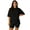 Black, variant on Moomaya Womens Oversized T-Shirt and Biker Shorts Lounge Set - 2 Piece Buttery Soft Viscose Jersey Co-ord - Loungewear