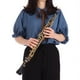 thumbnail image 3 of Instrumento de oboe Llave profesional Oboe C Estilo semiautomático Llaves chapadas en oro puro Instrumento de viento de madera con guantes de caña Oboe Estuche de cuero Bolsa de transporte Paño de lim, 3 of 6