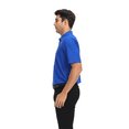 thumbnail image 4 of Zfeel Men's High Performance Poly Polo Shirt, Short Sleeve Collared Pure Dry Fit , Royal, L, 2 Pack, 4 of 6