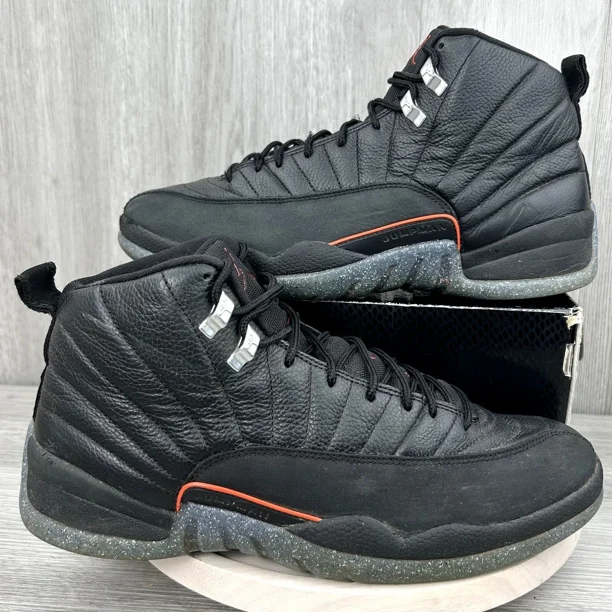 Ni - ke Ni - ke Air Jordan 12 Retro Utility Grind Crater Black Sz 11.5 DC1062-006 Sneakers