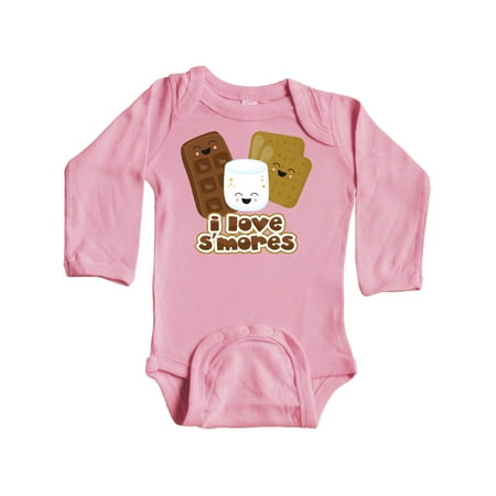 

Inktastic I Love S Mores Gift Baby Boy or Baby Girl Long Sleeve Bodysuit