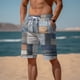thumbnail image 1 of WILLBEST Pantalones Cortos Deportivos de Cinco Puntos de Color Liso con Tirantes de Seda Helada de Secado Rápido para Hombre, 1 of 4