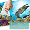 thumbnail image 4 of Sea Turtle Mouse Pad Large,Tropical Coral Reef Fish Desk Pad with Stitched Edges for Home Office Work Non-Slip Rubber Base Gaming Mouse Pad, Desk Mat, 31.5 x 15.7 in, 4 of 6