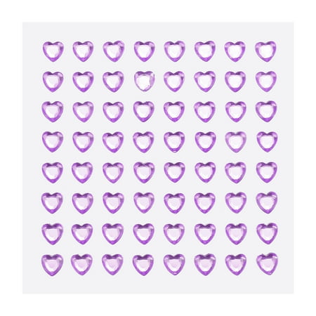 

Uxcell 512 Pcs Heart Rhinestone 6mm Self Adhesive Gems Stickers Jewelry Stickers for Arts & Crafts DIY Light Purple