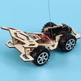 thumbnail image 3 of Coches de juguete a control remoto para niños, ensamblaje de vehículos de construcción, juguete educativo con batería de madera, Kits de modelos de experimentos científicos, 3 of 5
