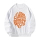 thumbnail image 3 of Sudadera para mujer, conjunto de jersey, ajuste holgado, estampado, elegante, cuello redondo, sudadera de manga larga, Tops para vacaciones, compras, M Yinane Camisa de entrenamiento, 3 of 8