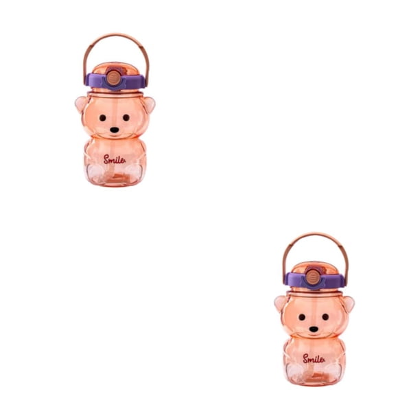Cateissary Copa de oso Botella de bebida Regalo de cumpleaños Recipiente de agua Mano de obra Atractivo Diseño especial Camping Deporte Type5 NO5