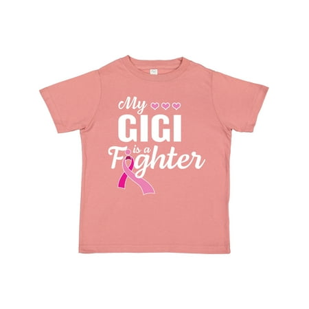 

Inktastic Breast Cancer Awareness My Gigi is a Fighter Gift Toddler Boy or Toddler Girl T-Shirt