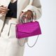 thumbnail image 5 of Bolso de hombro con patrón de cocodrilo para mujer, bolso para llevar a mano, bolso para citas diarias (rojo), 5 of 6