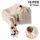 thumbnail image 2 of 10 bolsas ahorradoras de jabón, bolsa de jabón exfoliante de sisal natural para hacer espuma y secar las barras de jabón, jabón de ducha (beige, 9 x 14 cm), 2 of 5
