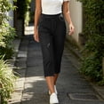 thumbnail image 4 of LEKWK Skinny Capri Jeans for Women Stretch High Rise Comfy Denim Pants with Pockets Slim Fit Pull on Capris Cropped Pants Summer Fashion Casual 0utfits, 4 of 9