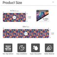 thumbnail image 3 of Yayeee Faucet Mat for Kitchen Sink 14.7" Diatomite Long Splash Guard Pad, Colorful Art Leaves Pattern, 3 of 7