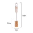 thumbnail image 4 of Bottle Brush Cleaner for Hydroflask, Insulated Sports Bottle, Vase & Glassware | Long Non-Scratch Rubber Bristles | Khaki | 11.8in | Odor Resistant, Easy Clean, 4 of 9
