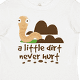 thumbnail image 4 of Inktastic Funny Dirt Never Hurt Boys Earthworm Boys Toddler T-Shirt, 4 of 5