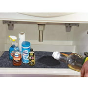 KALASONEER Under The Sink Mat for CabinetDrawerKitchen Tray DripCabinet LinerAbsorbent Fabric LayerAnti-Slip Waterproof LayerReusableWashable (36inches X 24inches)