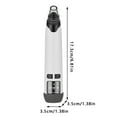 thumbnail image 2 of Beauty Instrument Blackhead Remover Pore Vacuum with Hot Compress Facial Pore Cleaner 4 Suction and Probe USB Rechargeable LED Display Tool, 2 of 7